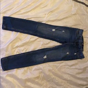 Dark Blue super skinny ripped hollister jean